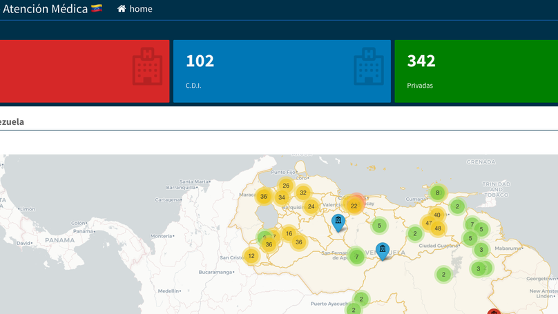 Acceso a Mapa de Centros Asistenciales